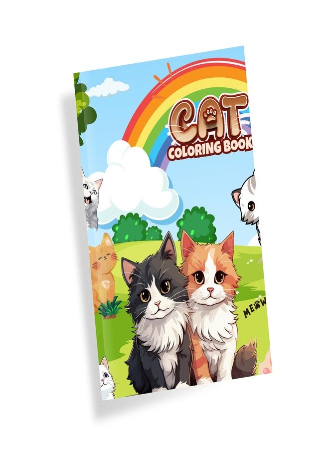 Sakuya Animals Coloring Book for Kids | Animal Coloring Page for Toddlers | Fun Activity for Boys and Girls |Baby Shower Activities-Cat - Image 1